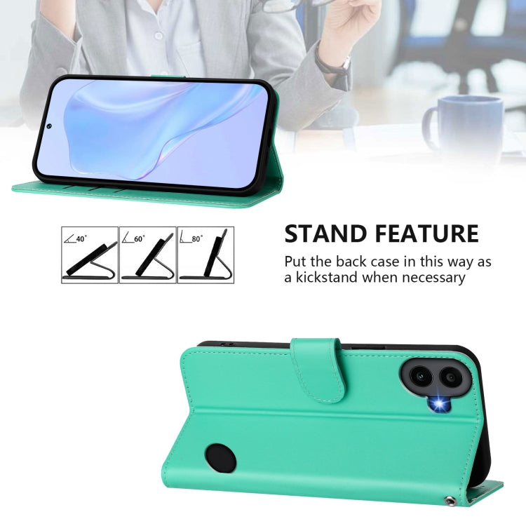 Funda de Piel Sintética con Cordón para Teléfono For Nothing cmf Phone 1 (Verde)