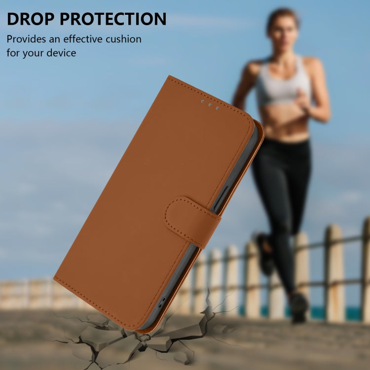Funda de Piel para Sony Xperia 5 Vi con Tacto Suave (Marrón)