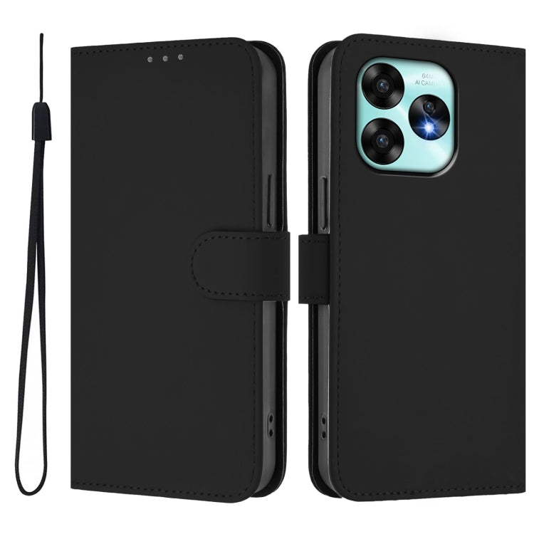 Funda Piel Sintética con Cordón para Umidigi A15/A15C/A15T (Negro)