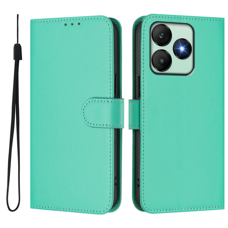Funda de Piel con Cordón para Teléfono Wiko T20 Skin Feel (Verde)