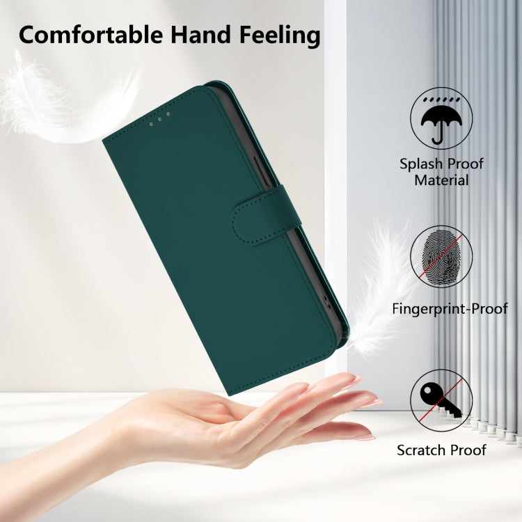 Funda de Piel Sintética con Cordón para Teléfono Fujitsu Arrows We2/F-52E (Verde Oscuro)