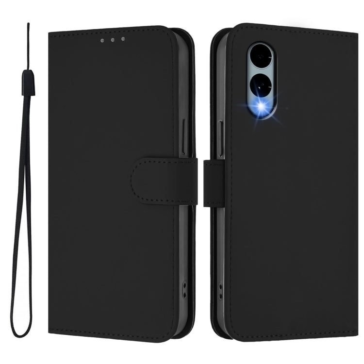 Funda de Piel Sintética con Cordón para Teléfono Fujitsu Arrows We2/F-52E (Negro)