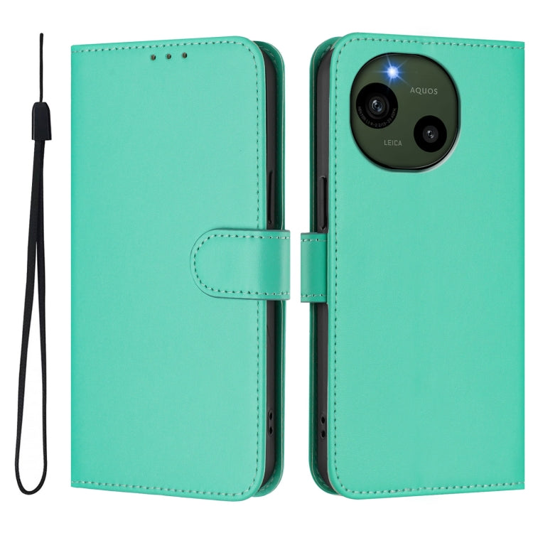 Funda de Piel Sintética con Cordón para Sharp Aquos R9/Sh-51E (Verde)