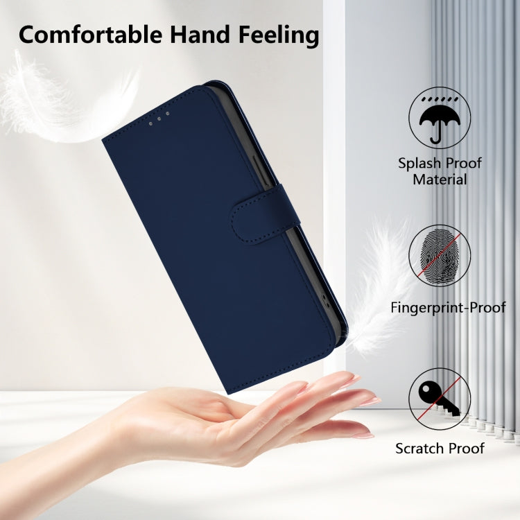 Funda de Piel Sintética con Cordón para Teléfono Sharp Aquos R9/Sh-51E (Azul Marino)