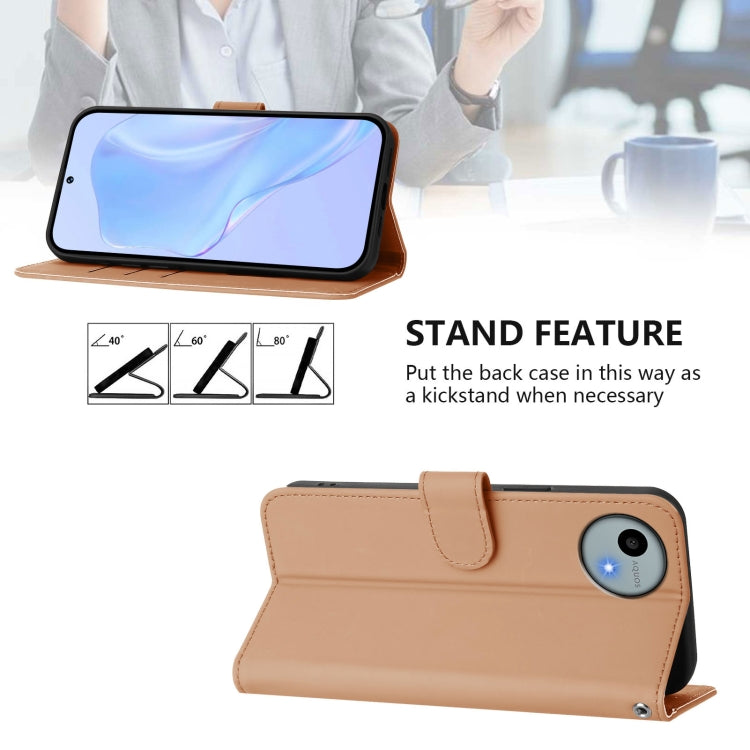 Funda Piel Sintética con Cordón para Sharp Aquos Wish4/Sh-52E (Piel)