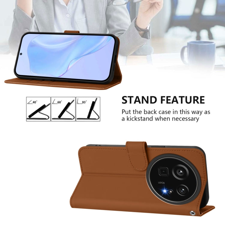 Funda de Piel Sintética con Cordón para Teléfono Sharp Aquos R9 Pro Sh-54E (Marrón)