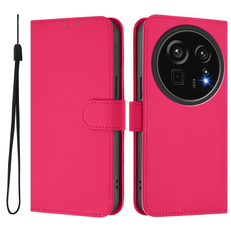 Funda de Piel Sintética con Cordón para Sharp Aquos R9 Pro Sh-54E (Rosa y Rojo)