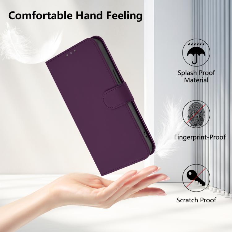 Funda de Cuero con Cordón para Sharp Basio Active3 (Violeta)