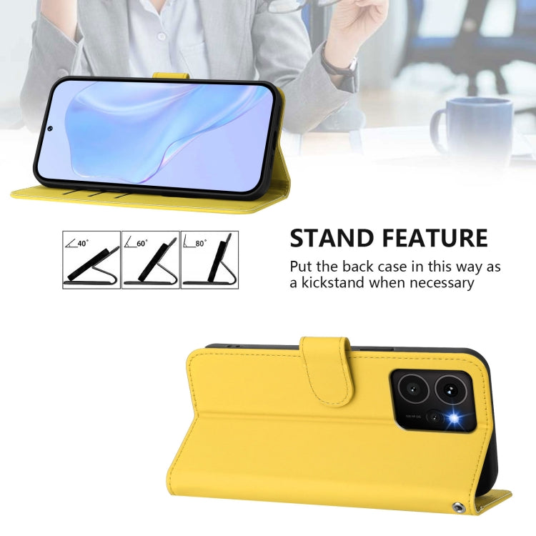 Funda de Cuero para Teléfono HMD Skyline Skin Feel con Cordón (Amarillo Limón)