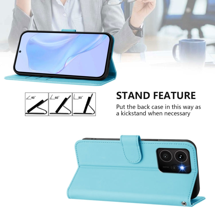 Funda de Cuero para Teléfono HMD Skyline Skin Feel con Cordón (Azul Cielo)