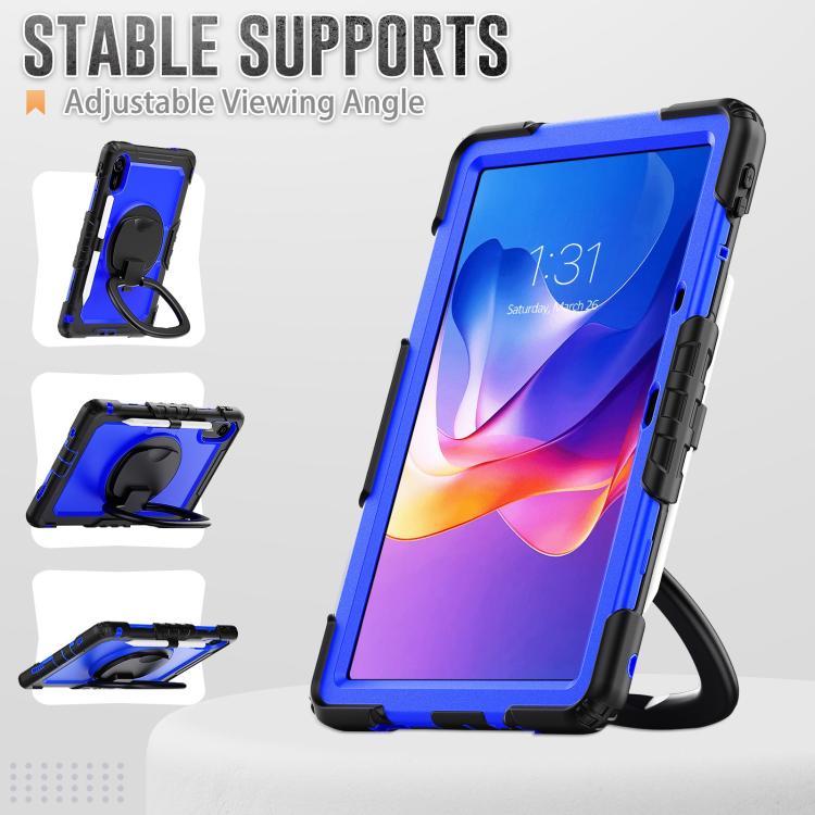 Funda híbrida de silicona tipo D para Xiaomi Redmi Pad 2, con asa y soporte (PC azul)