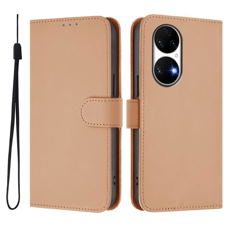 Funda de Piel con Cordón para Huawei P50 Skin Feel (Desnudo)