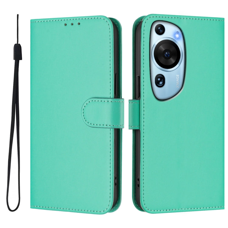 Funda de Cuero con Cordón para Huawei P60 Art Skin Feel (Verde)