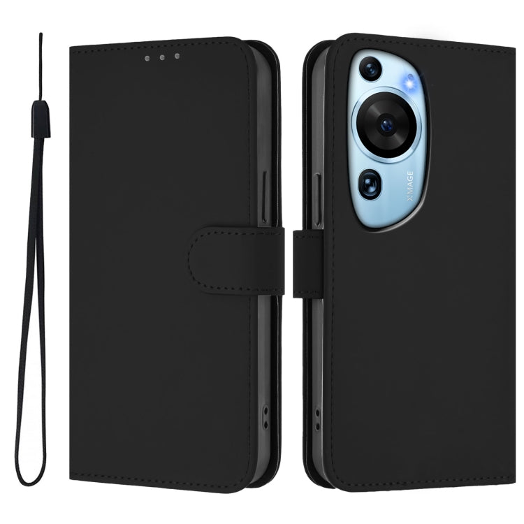 Funda de Cuero con Cordón para Huawei P60 Art Skin Feel (Negro)