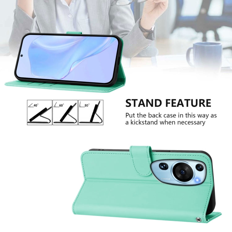 Funda de Cuero con Cordón Art Skin Feel para Huawei P60 (Verde Menta)