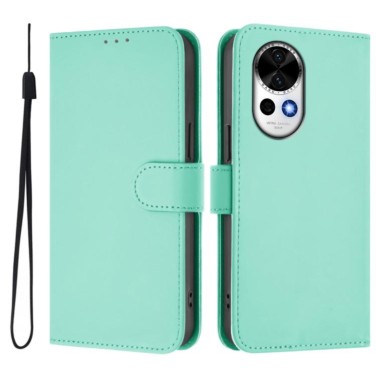 Funda de Piel Sintética con Cordón para Huawei Nova 13/Nova 12 (Verde Menta)