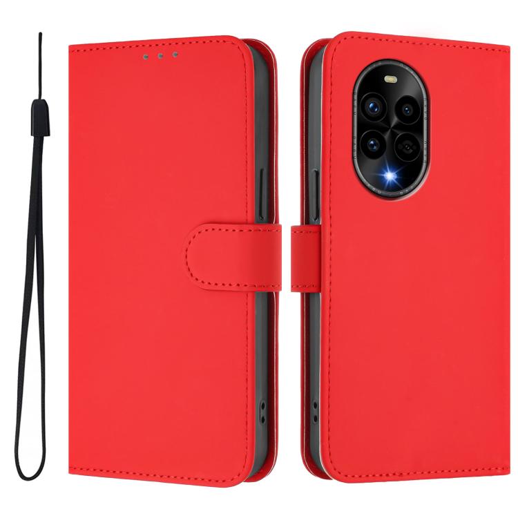 Funda de Piel Sintética con Cordón para Huawei Nova 13 Pro (Rojo)
