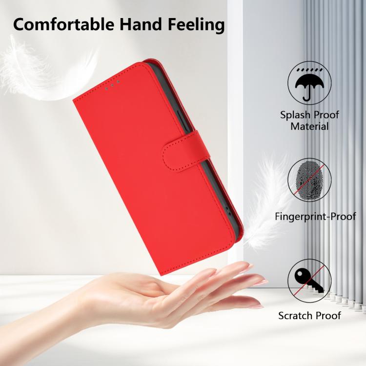 Funda de Piel Sintética con Cordón para Huawei Nova 13 Pro (Rojo)