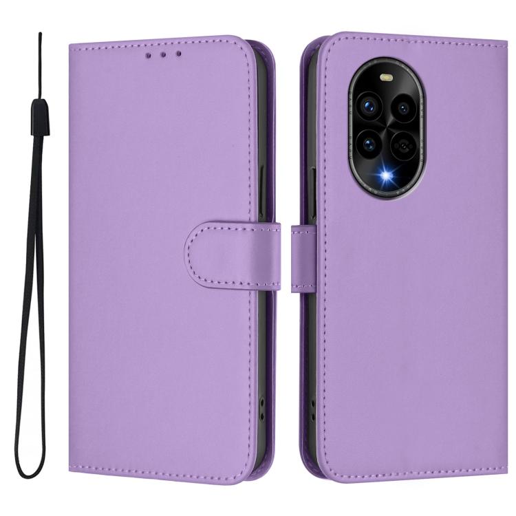 Funda de Piel con Cordón para Huawei Nova 13 Pro con Tacto de Piel (Morado Lavanda)