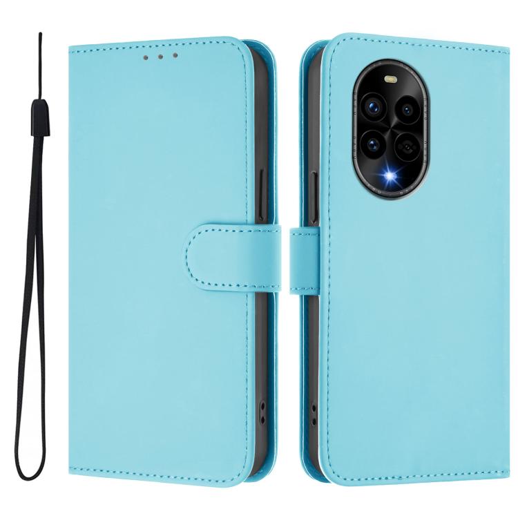 Funda de Piel con Textura para Huawei Nova 13 Pro con Cordón (Azul Cielo)