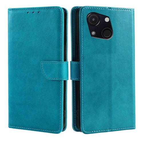Funda de Piel Sintética con Tapa y Hebilla para Teléfono Itel A50C 4G (Azul Claro)