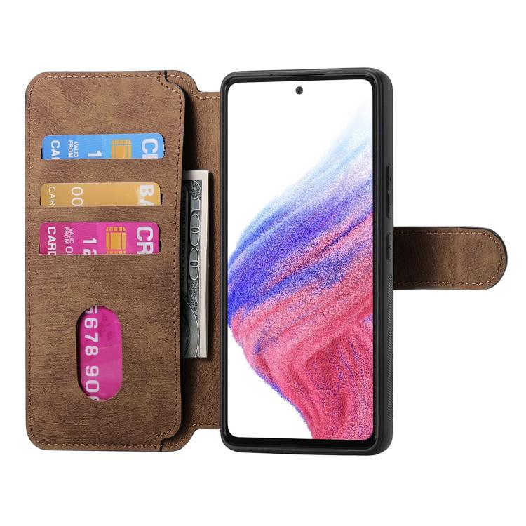 Funda de Cuero Retro Antirrobo con Rfid Magsafe para Realme Neo7 (Marrón)