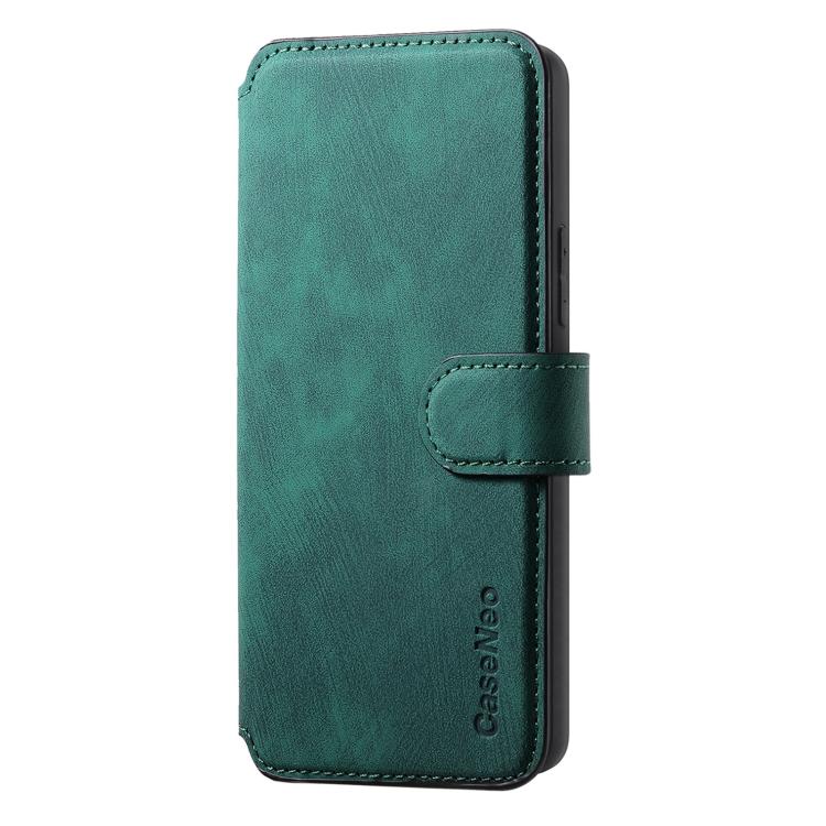 Funda Neo MagSafe RFID antirrobo de cuero retro para Redmi Turbo 4 Pro / Poco F7 (verde)