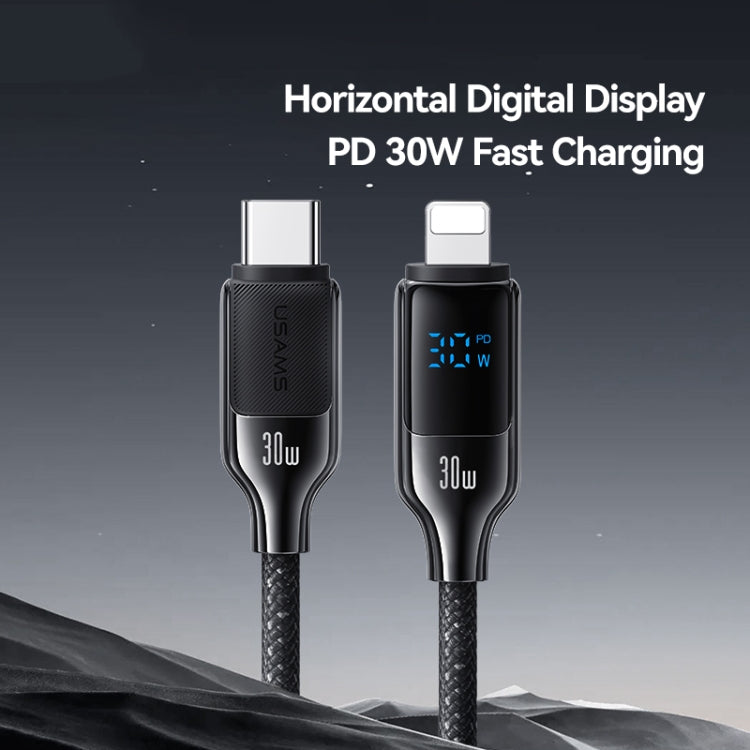 Cable de Datos Usams SJ741 USB-C a Pantalla Digital 8 Pines 30 W (Pistola)