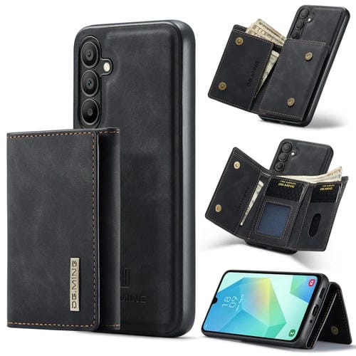 Cartera MultiTarjetas 3 Pliegues + Funda Magnética Dg.Ming M1 Series para Samsung Galaxy A16 5G (Negro)