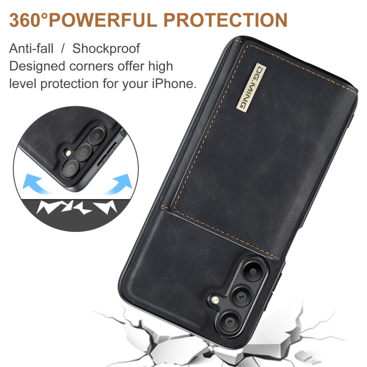 Cartera MultiTarjetas 3 Pliegues + Funda Magnética Dg.Ming M1 Series para Samsung Galaxy A16 5G (Negro)