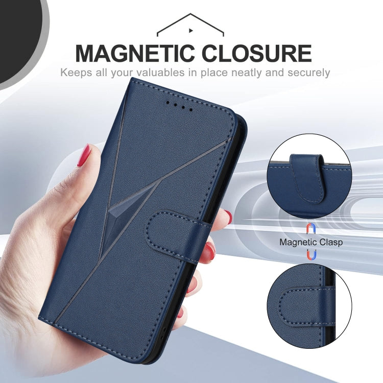 Estuche de Cuero con Hebilla para Teléfono Fujitsu Arrows Be4 Plus F-41B (Azul Real)