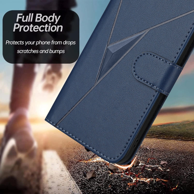 Estuche de Cuero con Hebilla para Teléfono Fujitsu Arrows Be4 Plus F-41B (Azul Real)