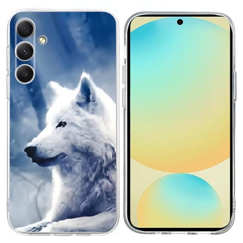 Funda TPU Samsung Galaxy A25 5G Patrón Pintura Colorida Global (Lobo Blanco)