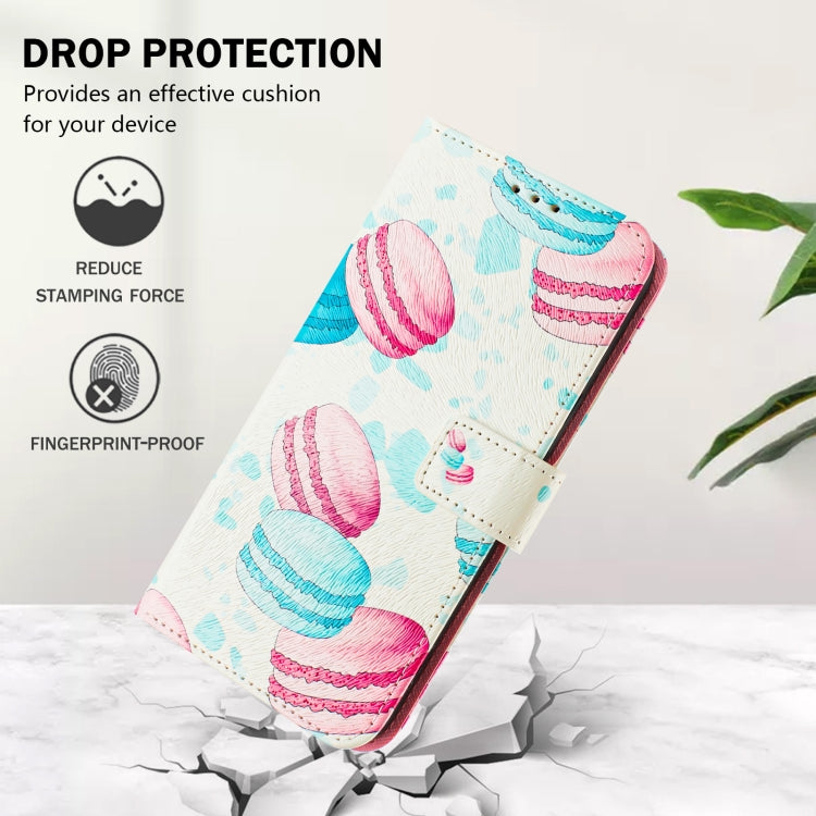 Funda de Cuero para iPhone 16E Patrón Dibujo Artístico (Pastel)