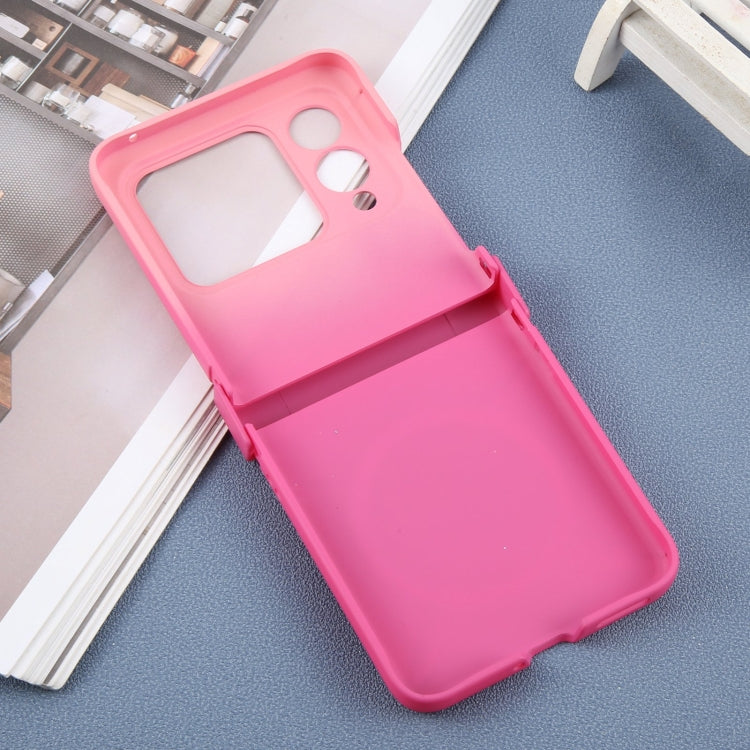 Funda para Teléfono Huawei Nova Flip Liquid PC Gradient Magsafe (Rosa y Rojo)