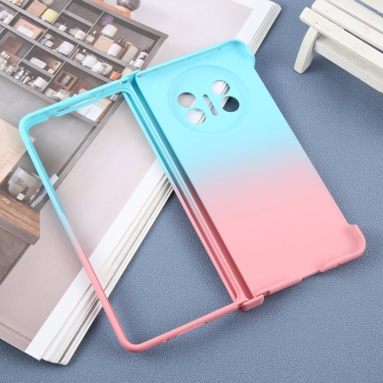 Funda para Teléfono Huawei Mate X5/X3 Policarbonato Líquido Magsafe Efecto Degradado (Azul y Rosa)