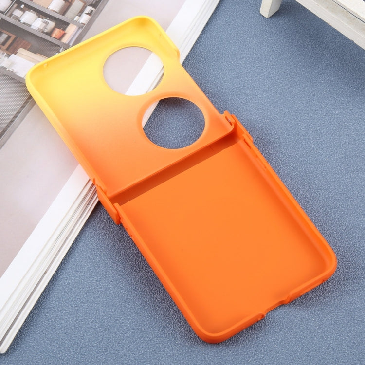 Funda para Teléfono Huawei Pocket 2 Policarbonato Líquido Magsafe Efecto Degradado (Amarillo y Naranja)