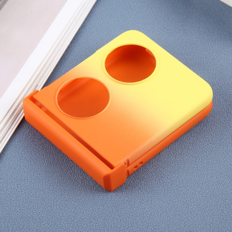 Funda para Teléfono Huawei Pocket 2 Policarbonato Líquido Magsafe Efecto Degradado (Amarillo y Naranja)