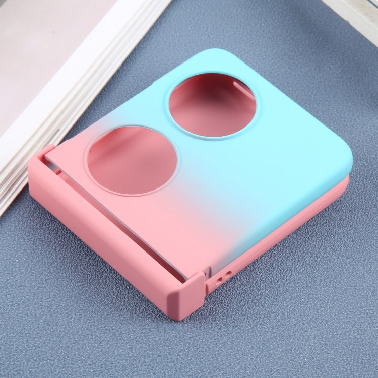 Funda para Teléfono Huawei Pocket 2 Policarbonato Líquido Magsafe Efecto Degradado (Azul y Rosa)