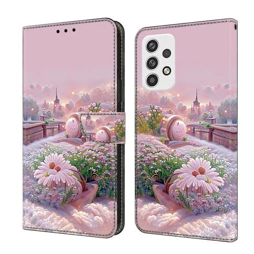 Funda de Piel Samsung Galaxy A52 4G/5G Pintada Fresca Jardín