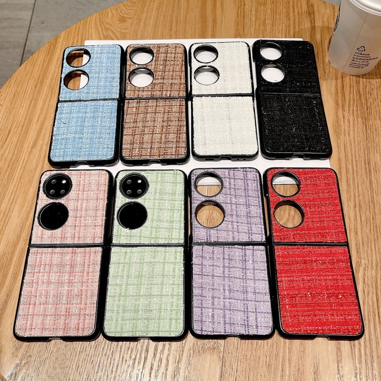 Funda Protectora PC Huawei P50 Diseño a Cuadros (Morado)