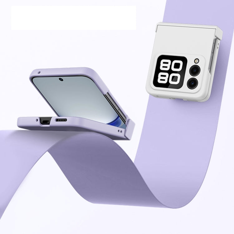 Funda para Teléfono Huawei Nova Flip con Anillo Ultrafino y Bisagra (Blanca)