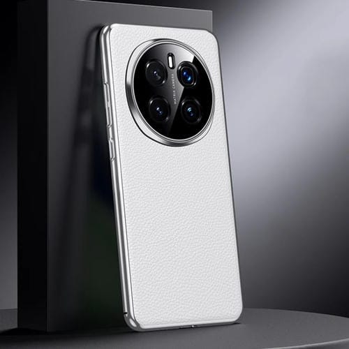Funda de Cuero Genuino para Honor Magic7 con PC (Blanco)