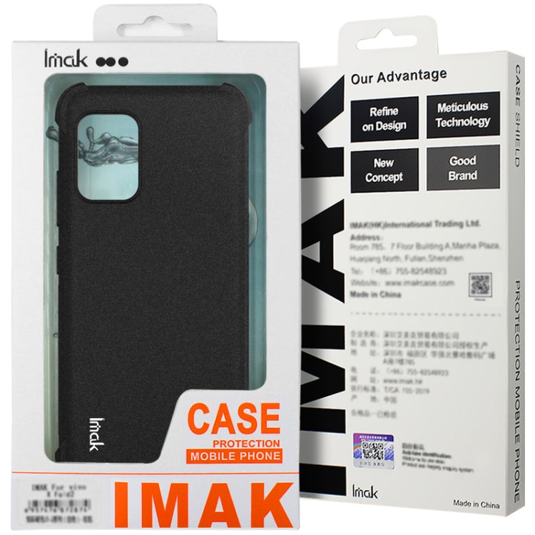 Funda TPU a Prueba de Golpes para Teléfono HMD Skyline 5G Imak con Airbag (Negro Mate)