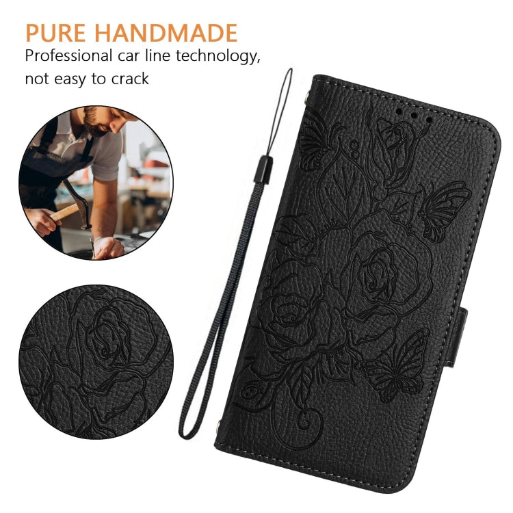 Funda de Cuero Antirrobo con RFID para Cubot A10 con Diseño en Relieve (Negra)