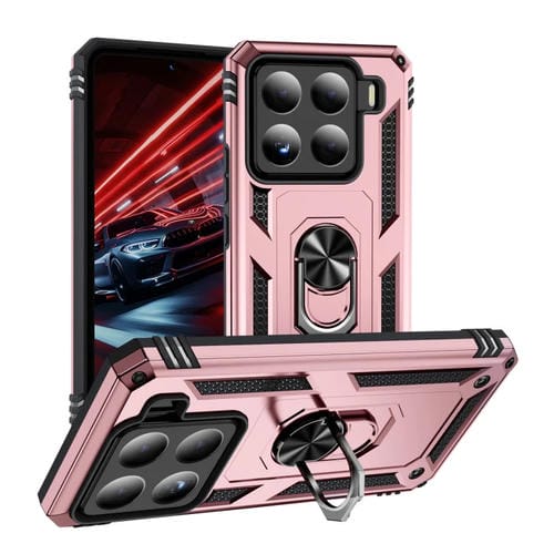 Funda Para Teléfono Xiaomi 15 Pro A Prueba De Golpes De Tpu + Pc Con Soporte (Oro Rosa)