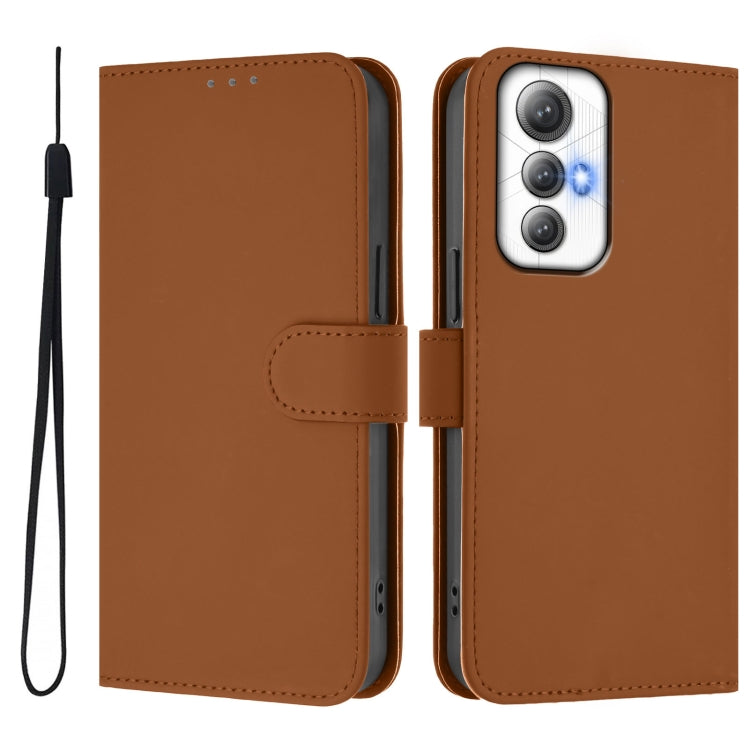 Funda de Piel Sintética con Cordón para Cubot Max 5 (Marrón)