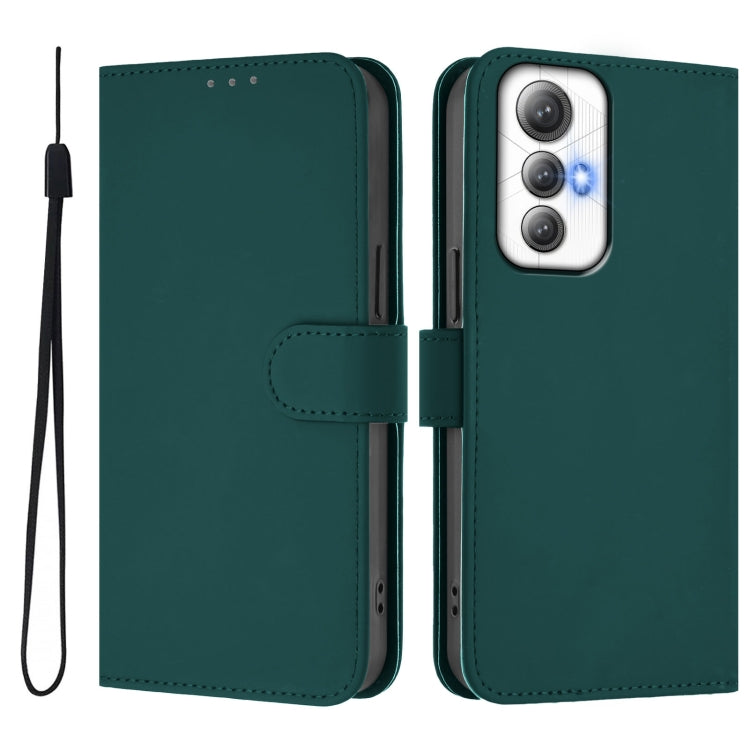 Funda de Piel Sintética con Cordón para Cubot Max 5 (Verde Oscuro)