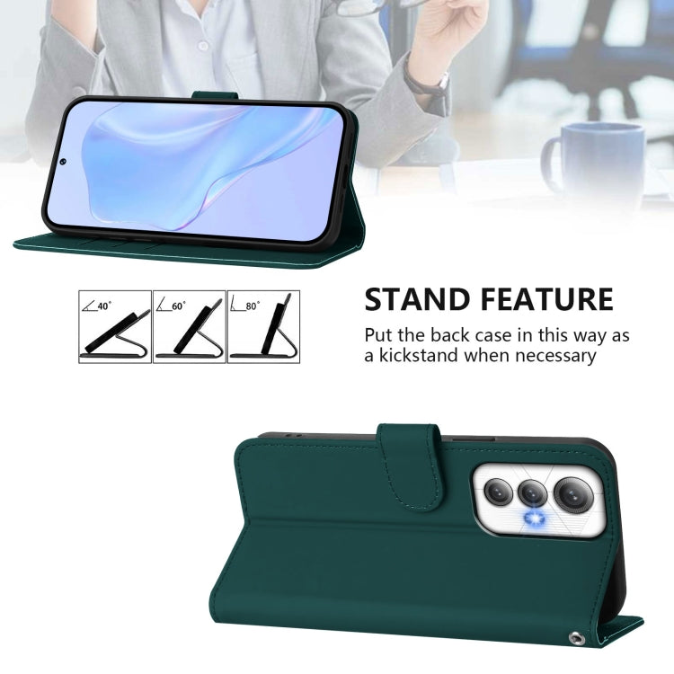 Funda de Piel Sintética con Cordón para Cubot Max 5 (Verde Oscuro)