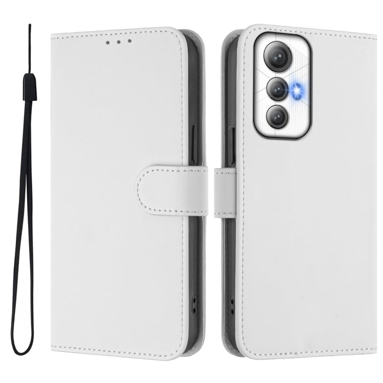 Funda Piel Sintética con Cordón para Cubot Max 5 (Blanco)